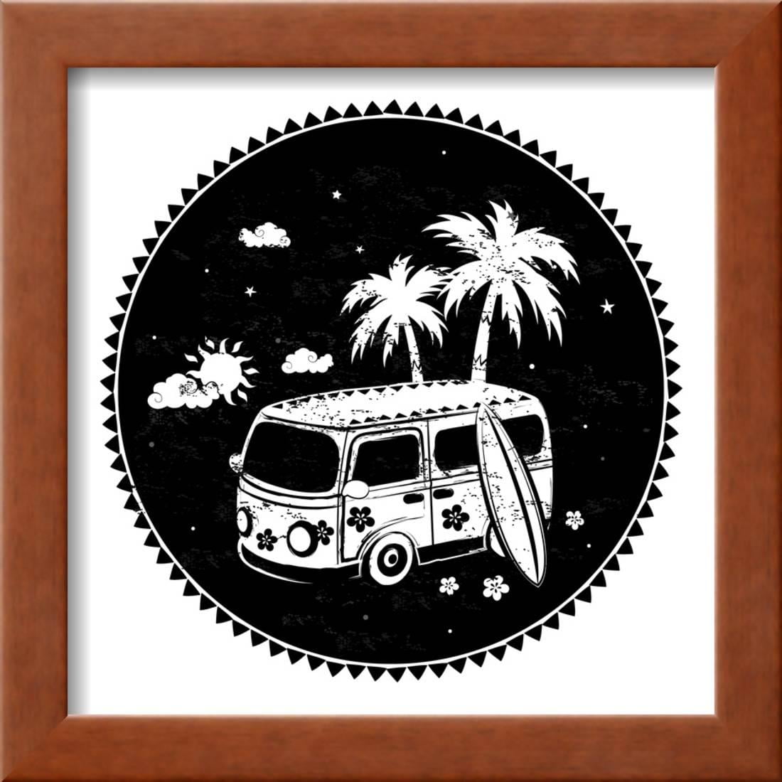 Old Style Bus With Palm Trees Framed Print Wall Art By Transiastock Old Style Bus With Palm Trees Framed Print Wall Art By Transiastock Com