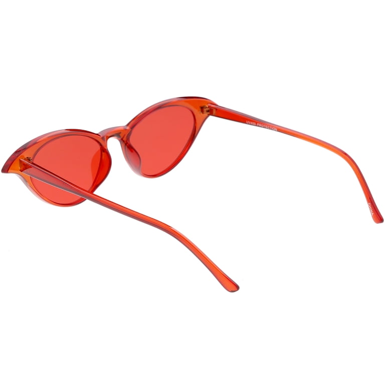 Translucent Retro Cat Eye Sunglasses Color Tinted Lens 52mm  display picture 2
