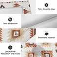 thumbnail image 6 of Orange Aztec Outdoor Rug for Patio/Deck/Porch, Non-Slip Large Area Rug 3 x 5 Ft, Southwest Neutral Abstract Geometric Art Indoor Outdoor Rugs Washable Area Rugs, Reversible Camping Rug Carpet Runner, 6 of 8