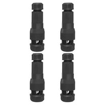 Niceauty 4Pcs Low Voltage Wire Connector Black Nylon Landscape Lighting Connectors for Outdoor Garden Wiring