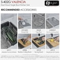 thumbnail image 5 of Stylish Dual Mount 31" Stainless Steel Single Bowl Kitchen Sink with Grid & Strainer S-402G, 5 of 11