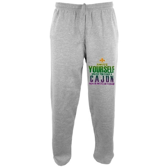 Mardi Gras Always Be Yourself Cajun Mens Sweatpants Heather X-LG