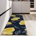 thumbnail image 4 of Yellow Lemon Fruit Slices DarkBlue Pattern Kitchen Rug Mat,Kitchen Runner Rugs Non Skid Washable,Decorative Kitchen Floor Mats for Kitchen,Sink,Laundry,17"X47", 4 of 5