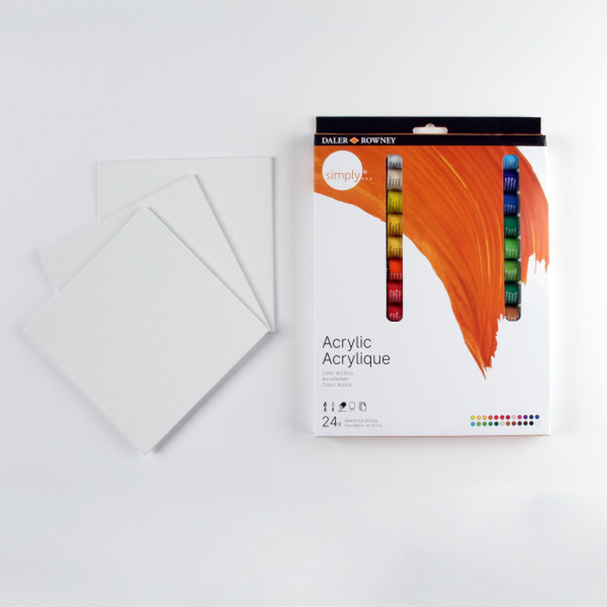 Daler-Rowney Simply Canvas Panels 6x6 Inches 3-Pack photo 6