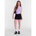 thumbnail image 2 of No Boundaries Cotton Stretch T-Shirt Bodysuit, Women’s XS-3XL, 2 of 5