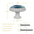 thumbnail image 5 of Dragonfly Glow-in-the-Dark Round Cabinet Knobs - Fluorescent Drawer Pulls 4-Pack, Suitable for Cabinets, Wardrobes, and Dressers - Furniture Décor with Screws and Handles, 5 of 6