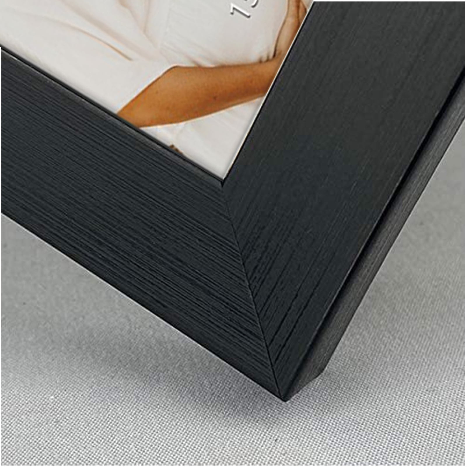 Spepla 4x6 Picture Frame Matted to 4x6 Photo or 5x7 without Mat, 4 Pack  Wooden Frames 4x6 Black for Wall or Tabletop Display