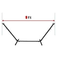thumbnail image 6 of 2-Person Hammock with Weather-Resistant Canvas and Metal Stand by CycloneSound (Red), 6 of 6