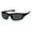 Green Lens, variant on Xloop Mens Polarized Lens Classic 90s Warp Carbon Fiber Print Sport Sunglasses Black