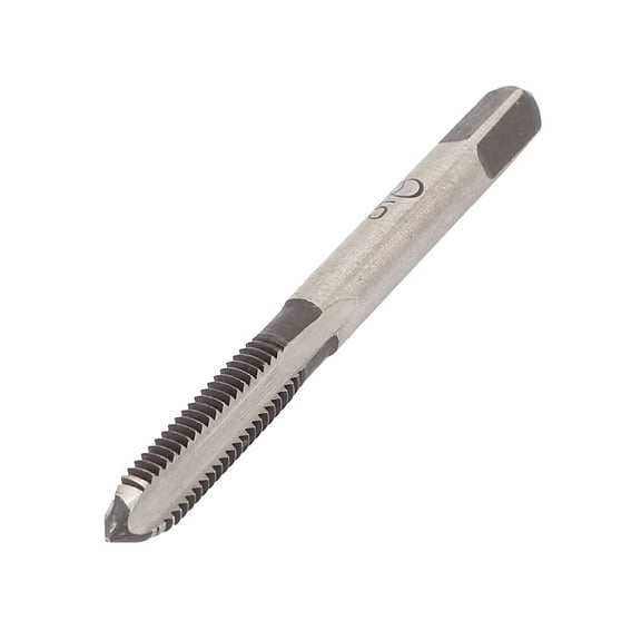 M5 5mm HSS 4-Flute Machine Screw Thread Metric Plug Hand Tap Silver Tone