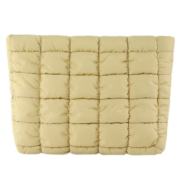 Bolsa de maquillaje de viaje hinchada bolsa de artículos de tocador bolsa de cosméticos acolchada para mujeres y niñas