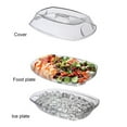 thumbnail image 3 of Fruit Ice Serving Tray,Chilled Veggie Tray,Shrimp Cocktail Serving Dish,Appetizer Serving Platter for Parties,with Lid and 4 Compartments ﻿, 3 of 7