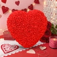thumbnail image 5 of Heart Shaped Preserved Foam Roses - Handmade PE Flowers, Valentines Day Christmas Birthday Gifts for Women Girlfriend, Romantic Decor Without Gift Box, 15.75*11.81in, A, 5 of 8