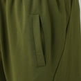 thumbnail image 3 of Hauaitttt Men's Casual Mid Waist Shorts Pant Solid Splice Pocket Knee Length Shorts Casual Loose Fashion Pant Short Pole Sweat Pants Casual Track Pants 42x29 Mens Pants Thrill Sweatpants Boy 9 10, 3 of 7