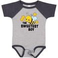 thumbnail image 3 of Inktastic The Sweetest Boy with Bee and Honey Combs Boys or Girls Baby Bodysuit, 3 of 5