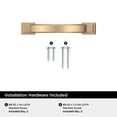 thumbnail image 4 of Amerock Sheffield 3 inch (76mm) Center-to-Center Champagne Bronze Cabinet Pull, 10 Pack, 4 of 4