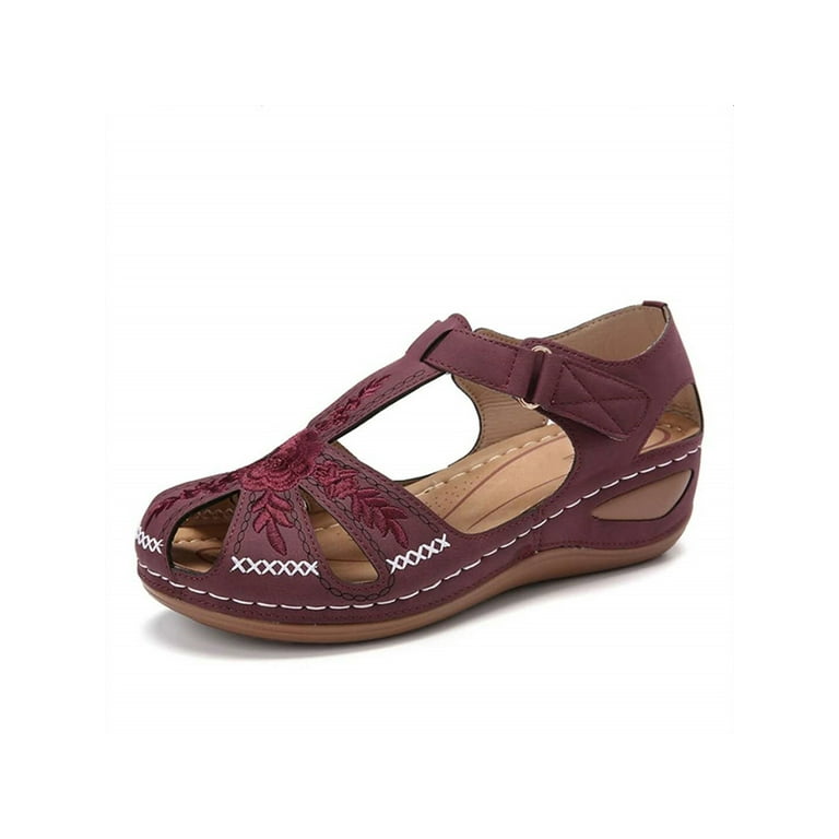 LUXUR Womens Walking Sandals Sports Casual Summer Hiking Closed