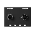 thumbnail image 3 of 3.5mm Stereo Audio Switcher 6-Way Audio Splitter Box Bi-Directional 4 in 2 Out Audio Switch Box with Rotary Volume Knob,1 * Audio Switcher 1 * 3.5mm Audio cable,Black, 3 of 10