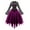 Purple, variant on Patlollav Pntutb Women Chiffon Dress Gothic Style,Ladies Sexy Banquet Festival Dress