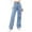 Blue, variant on Women's High Waist Washed Straight Leg Jeans, Fashionable and Versatile Denim Pants for a Casual Chic Style, Comfortable Fit with Washed Finish,Dark Blue XL