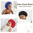 thumbnail image 3 of Yoyauz Baby Satin Bonnet Sleep Cap for Curly Hair Double Layer Reversible Adjustable Silky Satin Cap for Teens Toddler Child,, 3 of 4