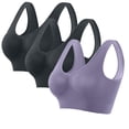 thumbnail image 1 of Fiudx Sujetador Deportivo Sin Aros, Sin Costuras, Almohadillas Extraíbles, para Yoga, Ropa Deportiva de Verano, Ligero, Suave y Cómodo., 1 of 4