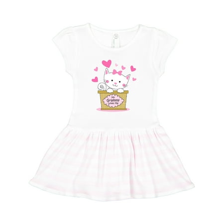 

Inktastic Kitty Grammy Loves Me Gift Toddler Girl Dress