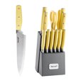 thumbnail image 1 of Hecef 14 Piece Knife Set with Block, Sharpening Steel, Stainless Steel Cutlery Set, 1 of 10
