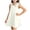 Dresses-A42White, variant on Little Girl's 3D Flower Strap Dress Sleeveless A-Line Shift Tank Frock for Spring Summer Beach Trip and Casual Holiday