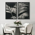 thumbnail image 4 of IDEA4WALL Framed Canvas Print Wall Art Set Mid-Century Geometric Palm Leaf Plants Fine Art Decorative Bohemian Minimalist Chic Artwork for Living Room, Bedroom, Office - Black 24"x36"x2, 4 of 5