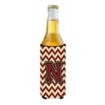thumbnail image 2 of Carolines Treasures CJ1061-NMUK Letter N Chevron Maroon and Gold Ultra Beverage Insulators for slim cans  Slim Can, 2 of 2