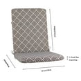 thumbnail image 3 of Outdoor Chair Cushion 18x19 in, Weatherproof Waterproof Patio Seat Cushion with Ties, Fade Resistant Outdoor Furniture Cushion for Dining Chairs, Rocking Chairs, and Deep Seats, 3 of 5