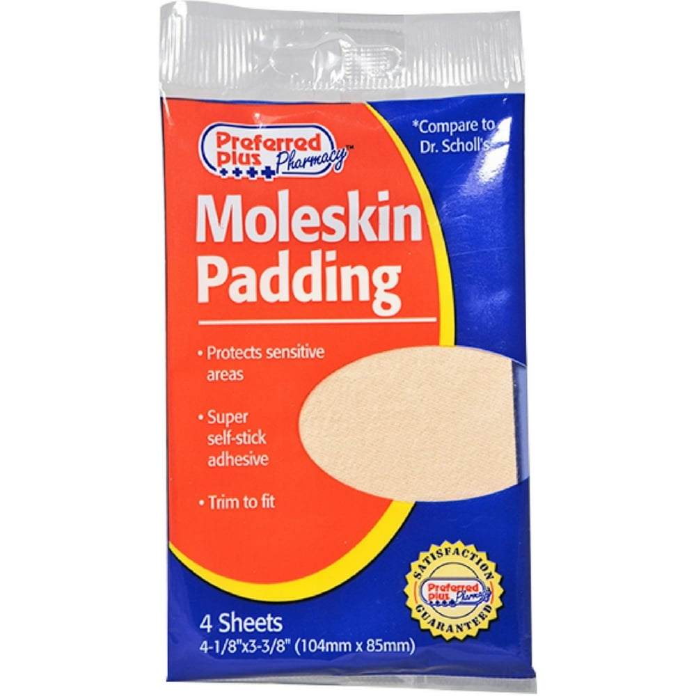 Moleskin Padding Sheets 4 ea