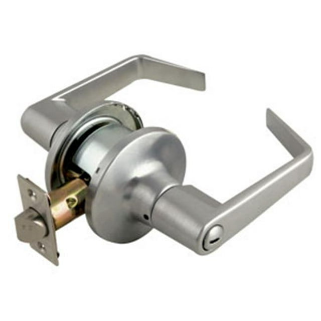 Design House 701862 C-Series 2-Way Loquet Poignée de Porte de la Vie Privée&44; Jeu de Dossier Réglable&44; Satiné Finition Chromée