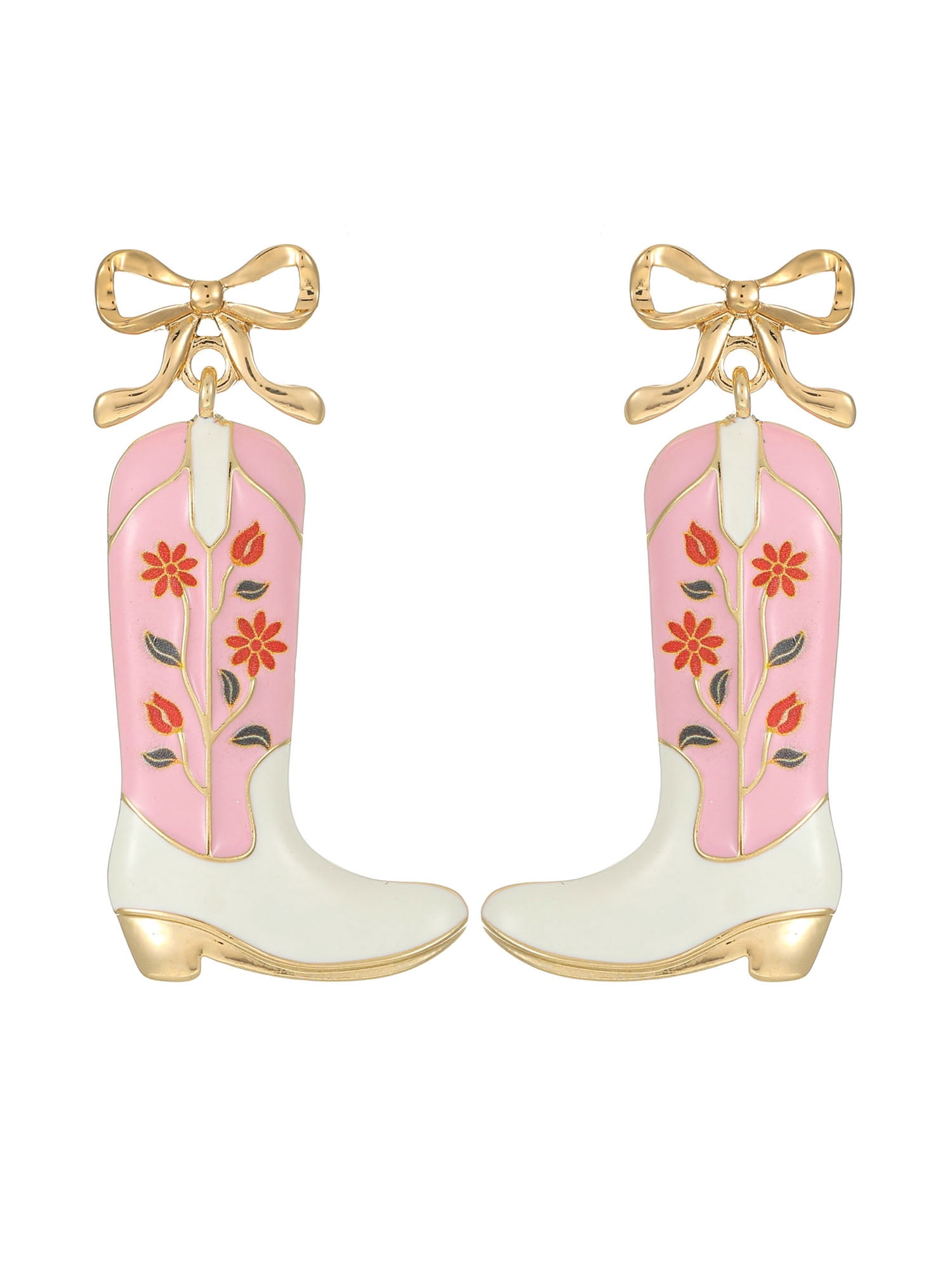 Packed Party Cowgirl Chic Boot Dangle Earrings