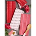thumbnail image 3 of qefuia Valentine''s Day Collection Kitchen, Dishtowel/Dishcloth Set, Hearts Dobby Stripe, 6 Piece, 3 of 6