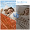 thumbnail image 2 of Burnt Orange Ombre Coastal Cooling Blanket,Lightweight Summer Throw Blanket with Double Sided Cold Effect,Summer Nautical Beach Ocean Seaside Picnic Blankets Bed Sheet for Hot Sleepers 30"x40", 2 of 8