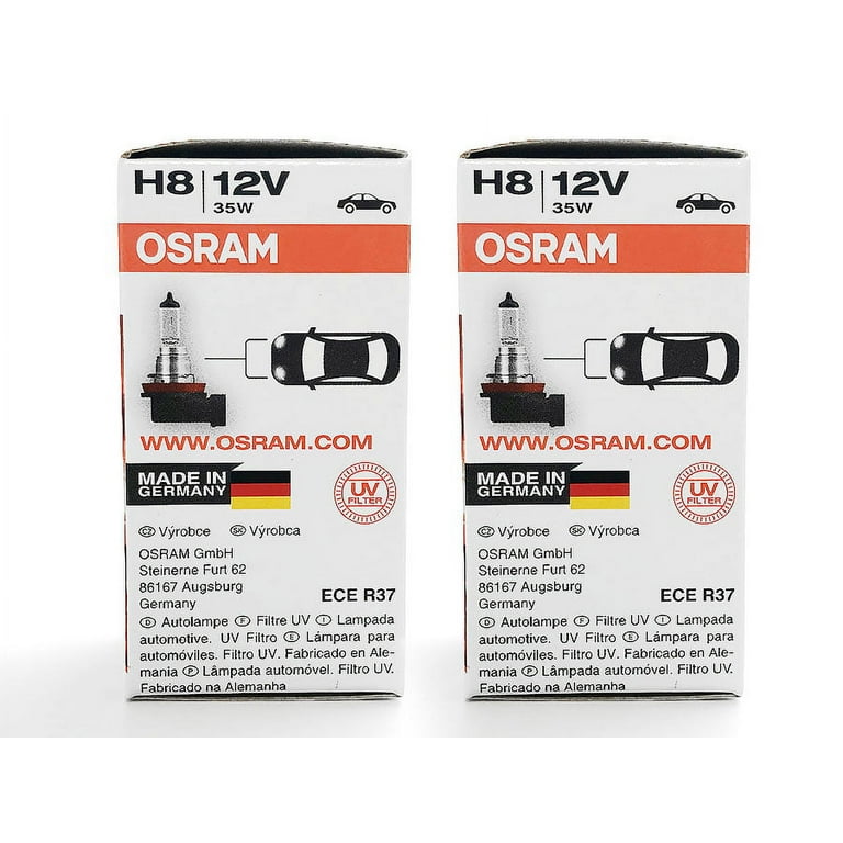 H8: Osram Original Line Standard Halogen OEM Bulb 64212 (Pack of 2)