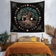thumbnail image 3 of Tapiz Árbol de la Vida, Tapiz Negro Luna y Sol, Tapiz Psicodélico Mandala Cielo Estrellado, Tapiz Hippie para Dormitorio, 3 of 7