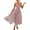 Pink, variant on Women's Sweetheart Neck Tulle Midi Dress 100% Polyester Lined Crisscross Tied Mesh Zipper Ideal Evening Formal Wear