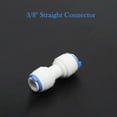 thumbnail image 2 of SENRISE 1/3/5 Pcs Polyoxymethylene 3/8" Water Filter Fitting Straight Connector Quick Connect Water Tube Fitting Easy to Install 3 Sizes White, 2 of 5