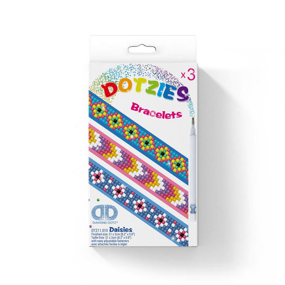 Diamond Dotz  Dotzies - Daisies Diamond Painting Kits for Kids - Diamond Art Kits a Relaxing Creative Craft Kit with Dotz Gems