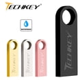 thumbnail image 2 of new TECHKEY usb flash drive 64GB 32GB 16GB 8GB 4GB pen drive pendrive флешка waterproof silver u disk memoria cel usb stick gift, 2 of 5