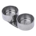 thumbnail image 2 of Double Stainless Steel Art Pallete Clip Pot Large Oil Painting Container with Lid, 2 of 4