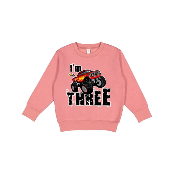 Inktastic Monster Truck 3rd Birthday Toddler Sweatshirt