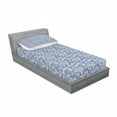 thumbnail image 3 of Flower Bedding Set with Sheet & Covers, Botanical Garden Motif with Flourishing Nature Growth Art Pattern, Printed Bedroom Decor 2 Shams, 4 Sizes, Slate Blue Purple, by Ambesonne, 3 of 3