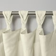 thumbnail image 7 of Exclusive Home Curtains Loha Linen Braided Tab Top Curtain Panel Pair, 54x96, Ivory, 7 of 7