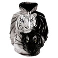 thumbnail image 3 of Sudadera con capucha para hombre 2021, moda urbana, sudadera de manga larga de hip hop, chaqueta con estampado de lobo en 3D de gran tamaño, 3 of 5