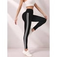thumbnail image 5 of Women'S Yoga Lounge Leggings with Double Stripe Design, Comfort Fit, Non-See Through, 5 of 7
