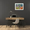 thumbnail image 3 of Fitzharris, Tim 14x12 White Modern Wood Framed Museum Art Print Titled - Broad Tailed Hummingbird, 3 of 4